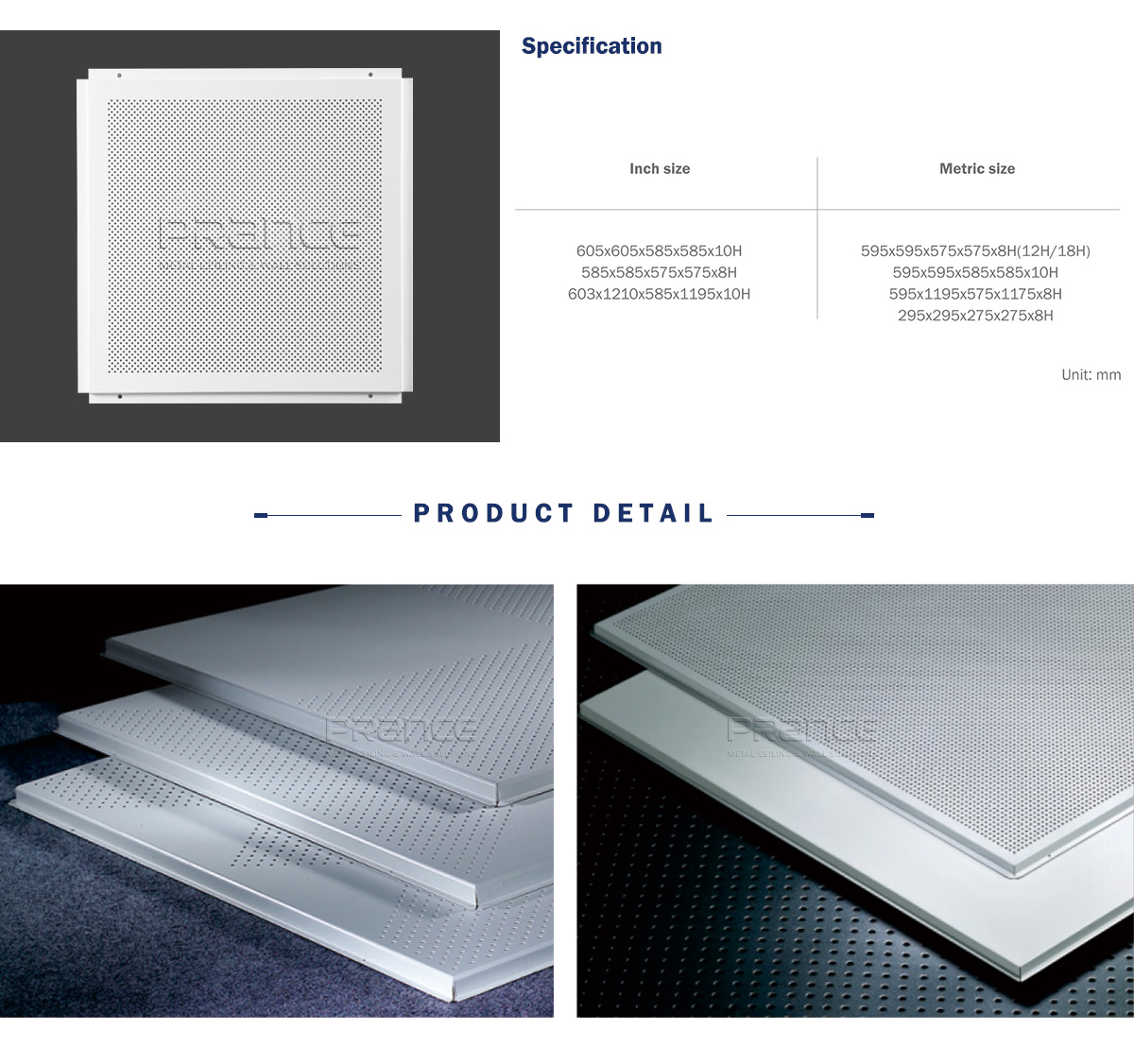 Lay In Ceiling Panels