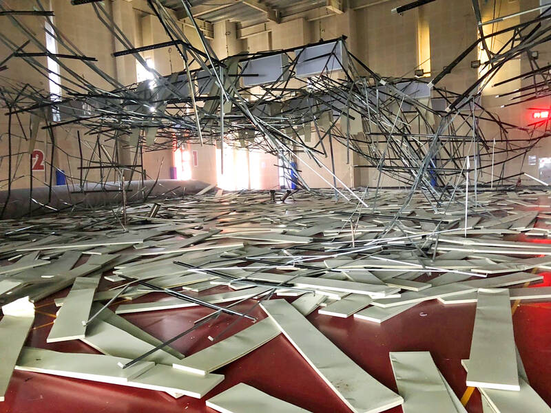 collapsed ceiling