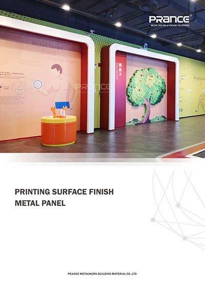 Printing surface finish metal panel