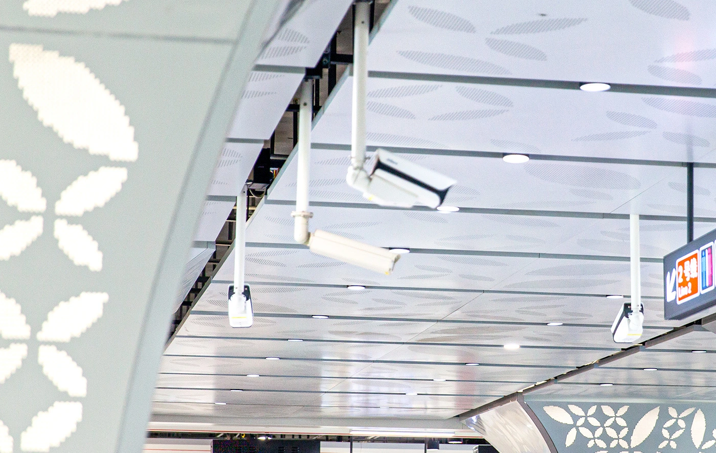 中国佛山地铁2号线花世界定制装饰天花板和墙面系统项目31