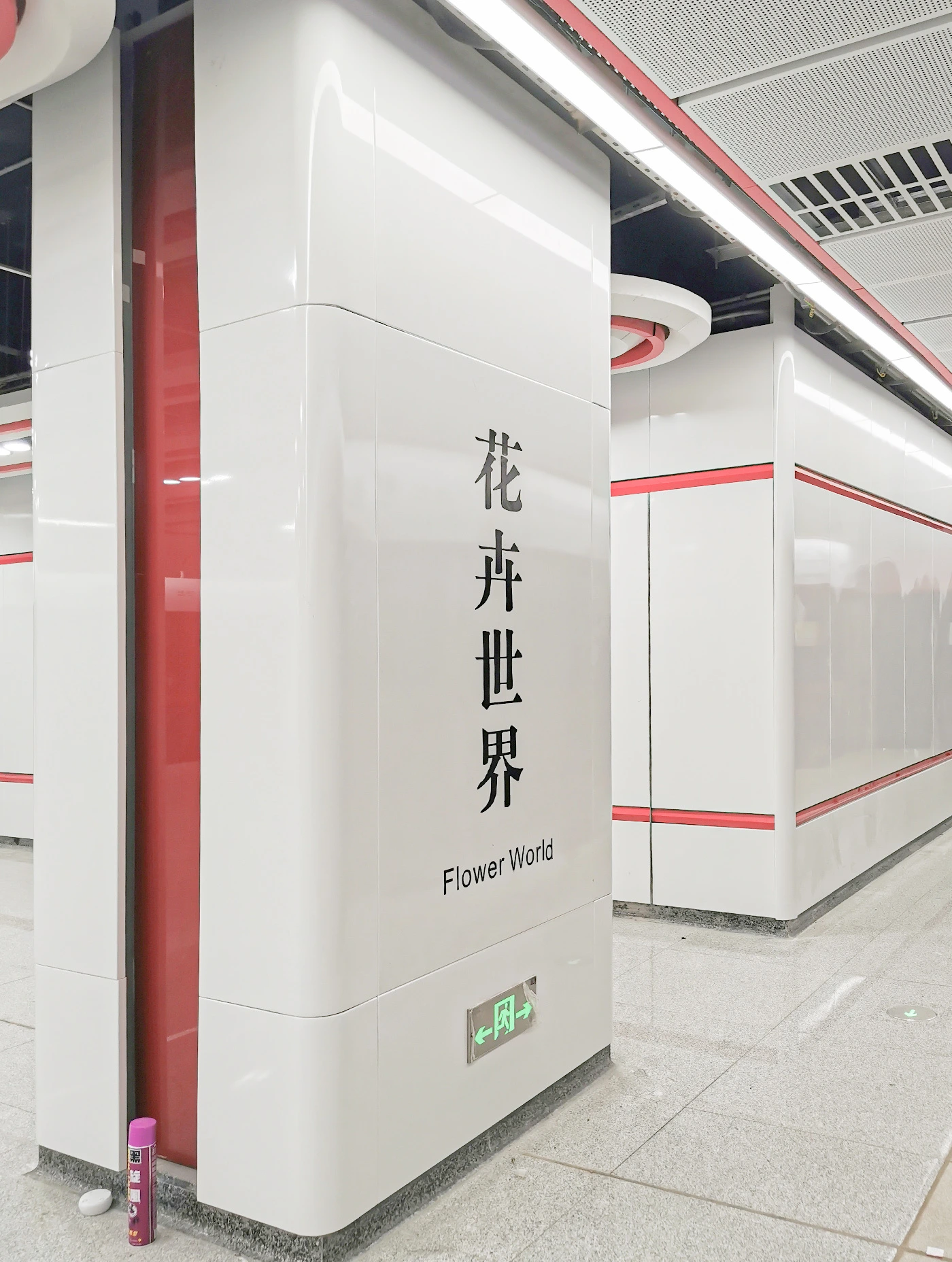 中国佛山地铁2号线花世界定制装饰天花板和墙面系统项目34