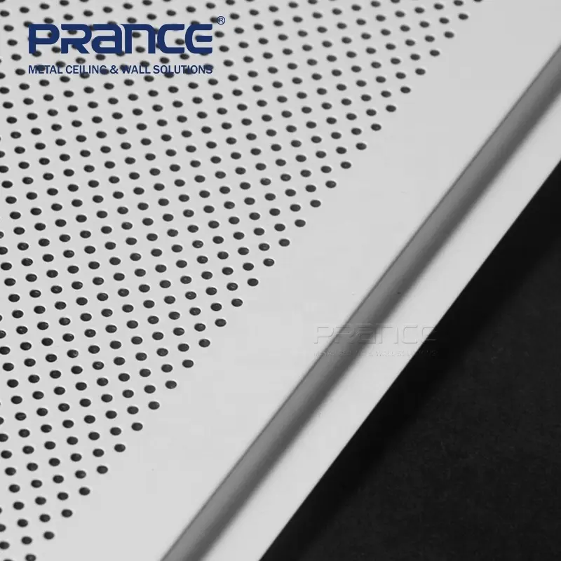 Panel Plafon Lay-in Aluminium Metrik Atau Sistem Britsh Ubin Plafon Perusahaan PRANCE 4