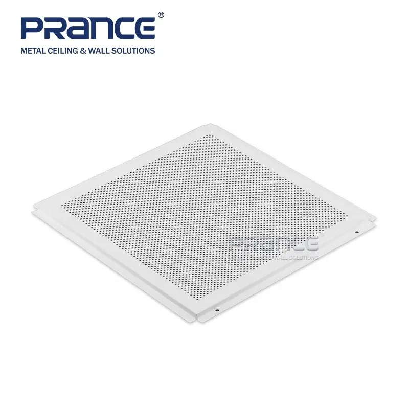 Panel Plafon Lay-in Aluminium Metrik Atau Sistem Britsh Ubin Plafon Perusahaan PRANCE 2
