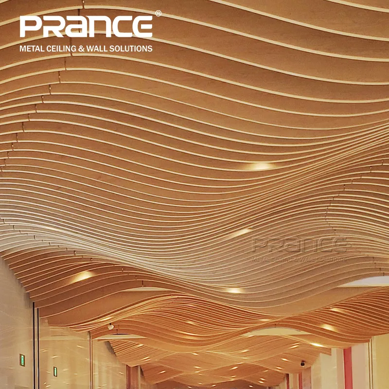 U Baffle Plafon Panel Aluminium PRANCE Plafon Artistik Beli Massal Strip PRANCE 4