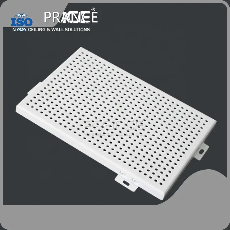 Panel Logam Berlubang Merk PRANCE Dinding Tirai LAPISAN COATING PVDF 1