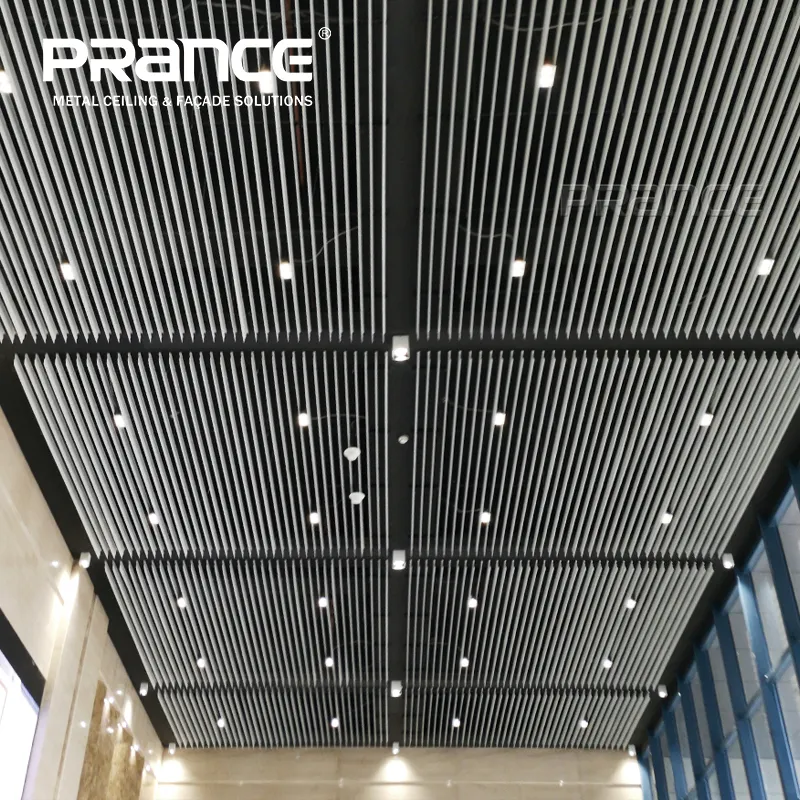 Plafon Metal Strip Aluminium Serat Kayu Terbaik Merk PRANCE 6