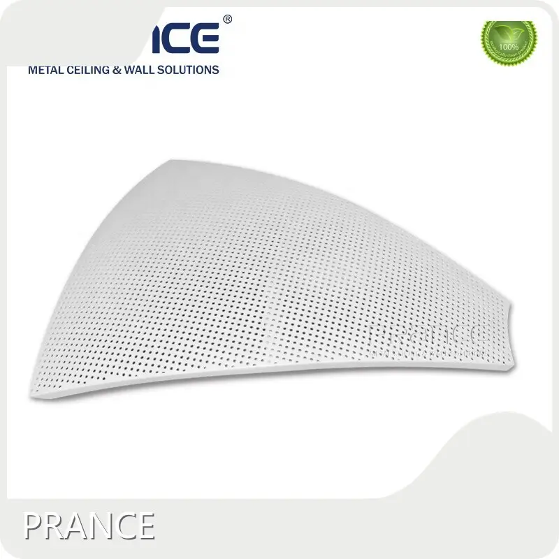 پانل های منحنی فلزی دیوار پرده ای شرکت PRANCE 1