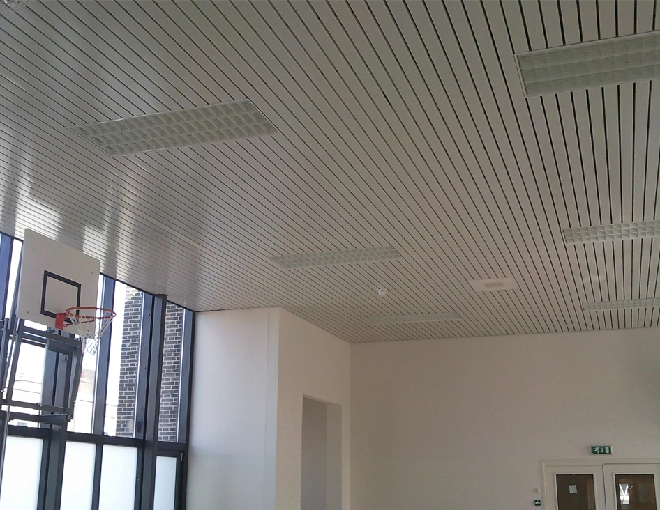 ​​Aluminum grid plank ceiling​​