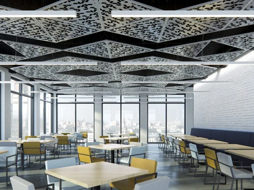 metal open grid canopy ceiling system standalone 1
