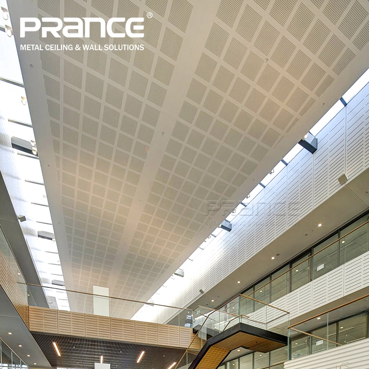 Decorative aluminum interior perforated ceiling tiles 1