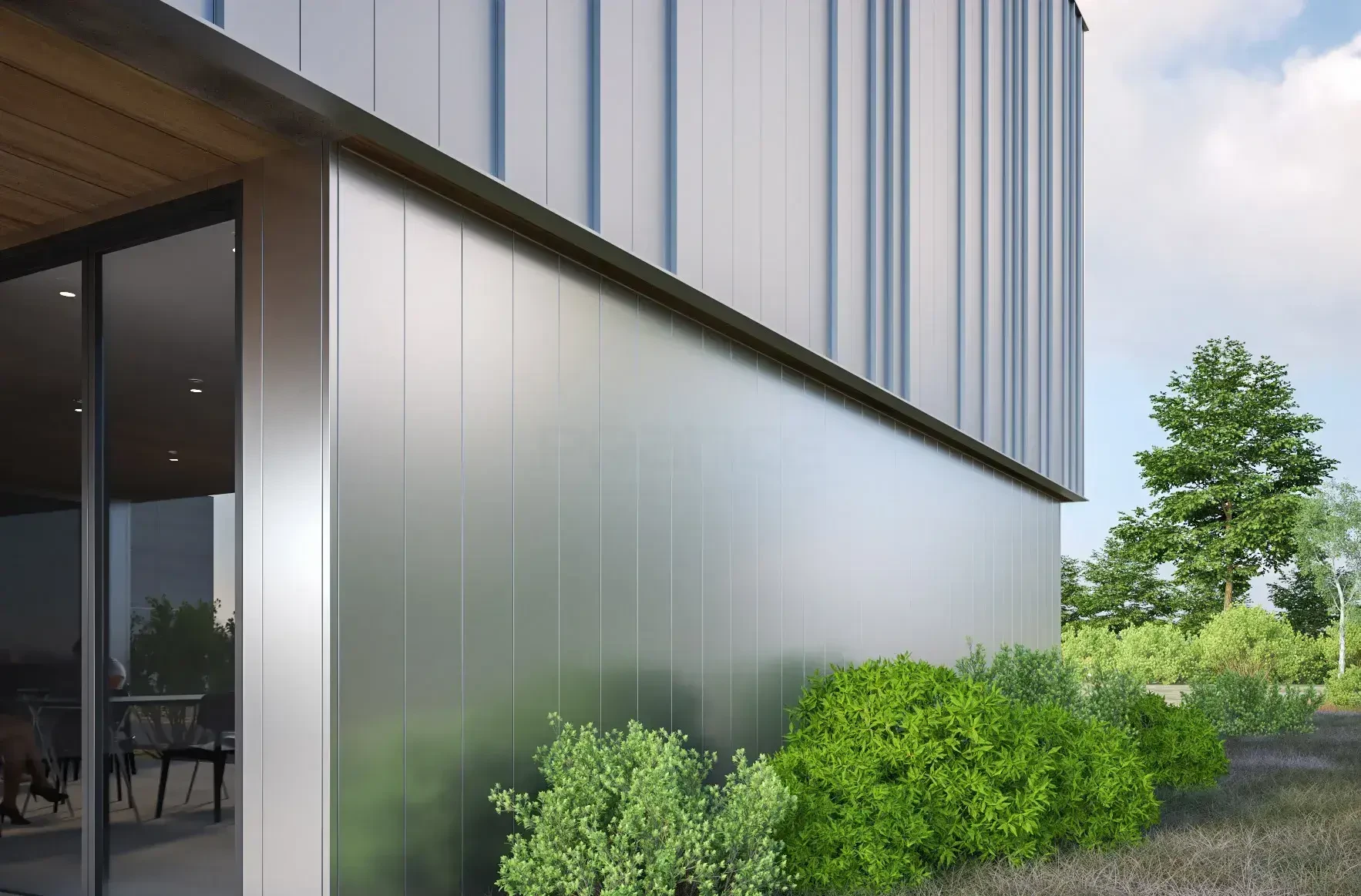 Pelapisan dinding aluminium