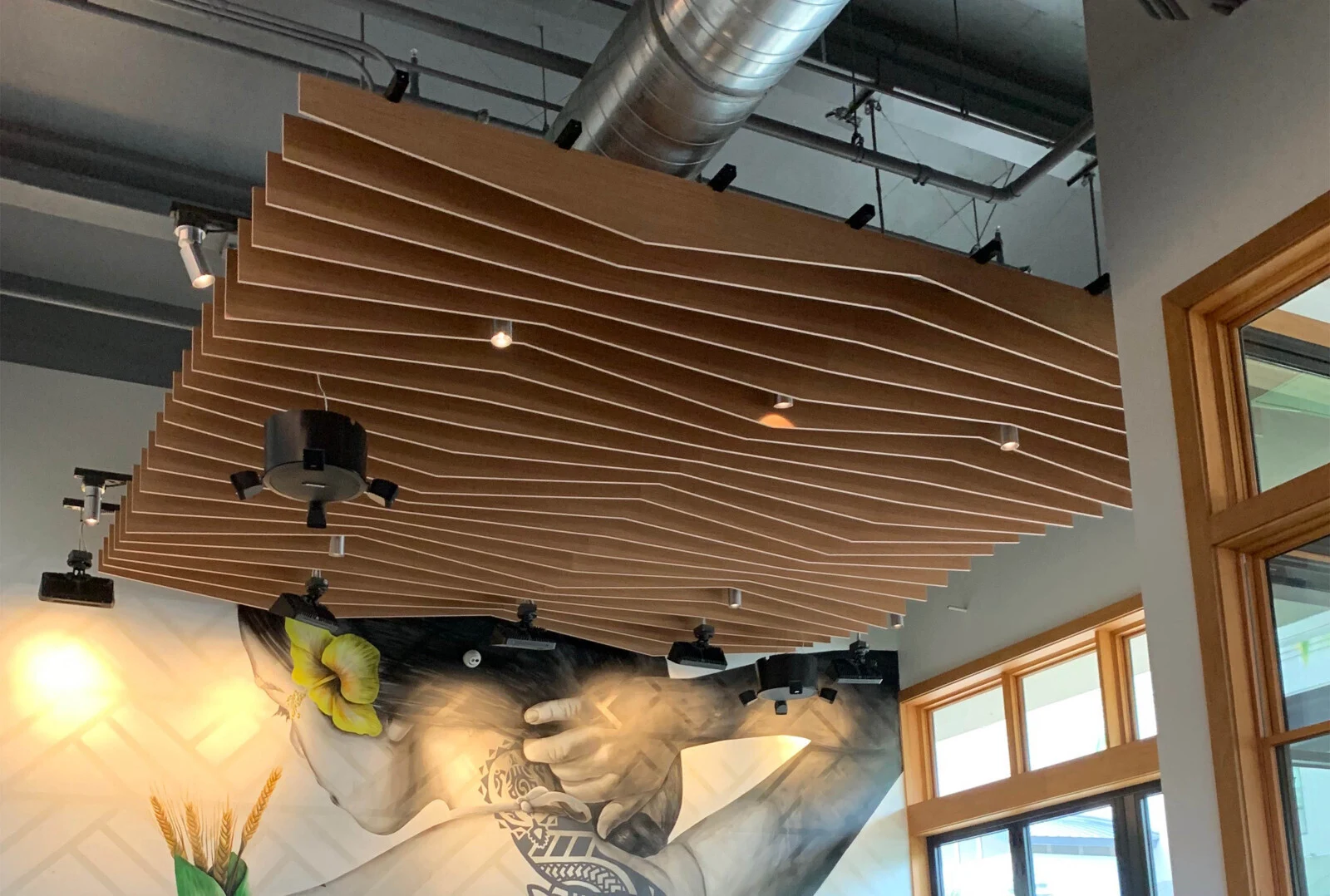 Metal baffle ceiling 1