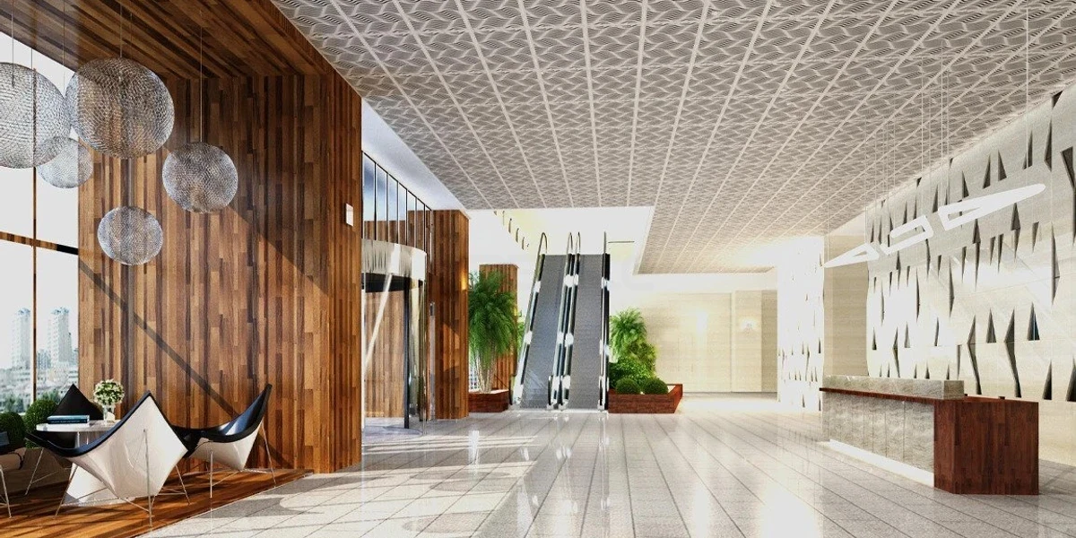 Perforated metal false ceiling 1