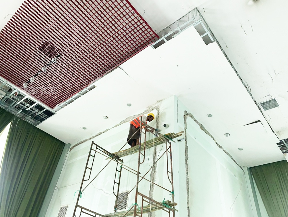 Myanmar Mandalay Government Building Aluminum Open-Cell Ceiling Project ...