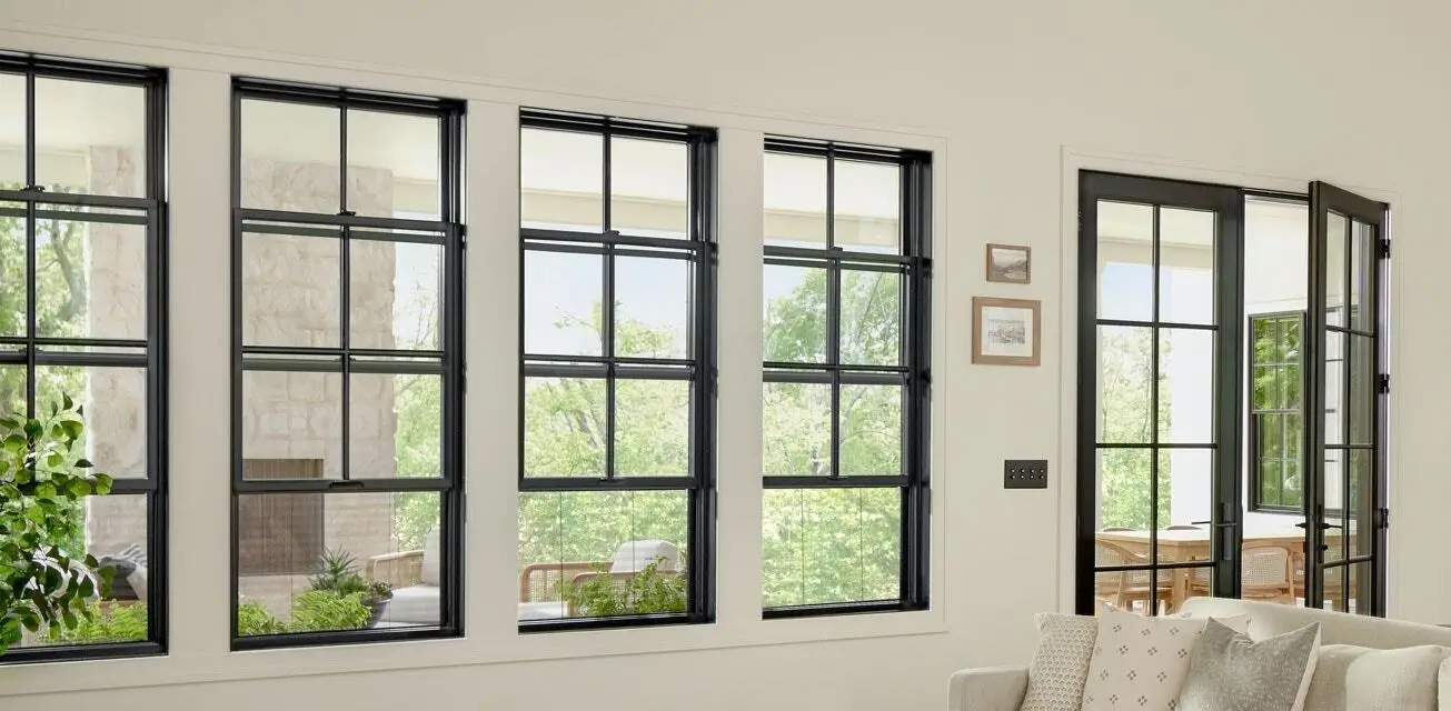 Jendela Hitam Double Hung